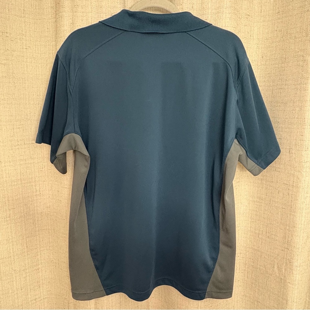 Columbia Omni Wick Men’s Polo Shirt Blue And Gray Size Large Active Lightweight - Picture 5 of 5